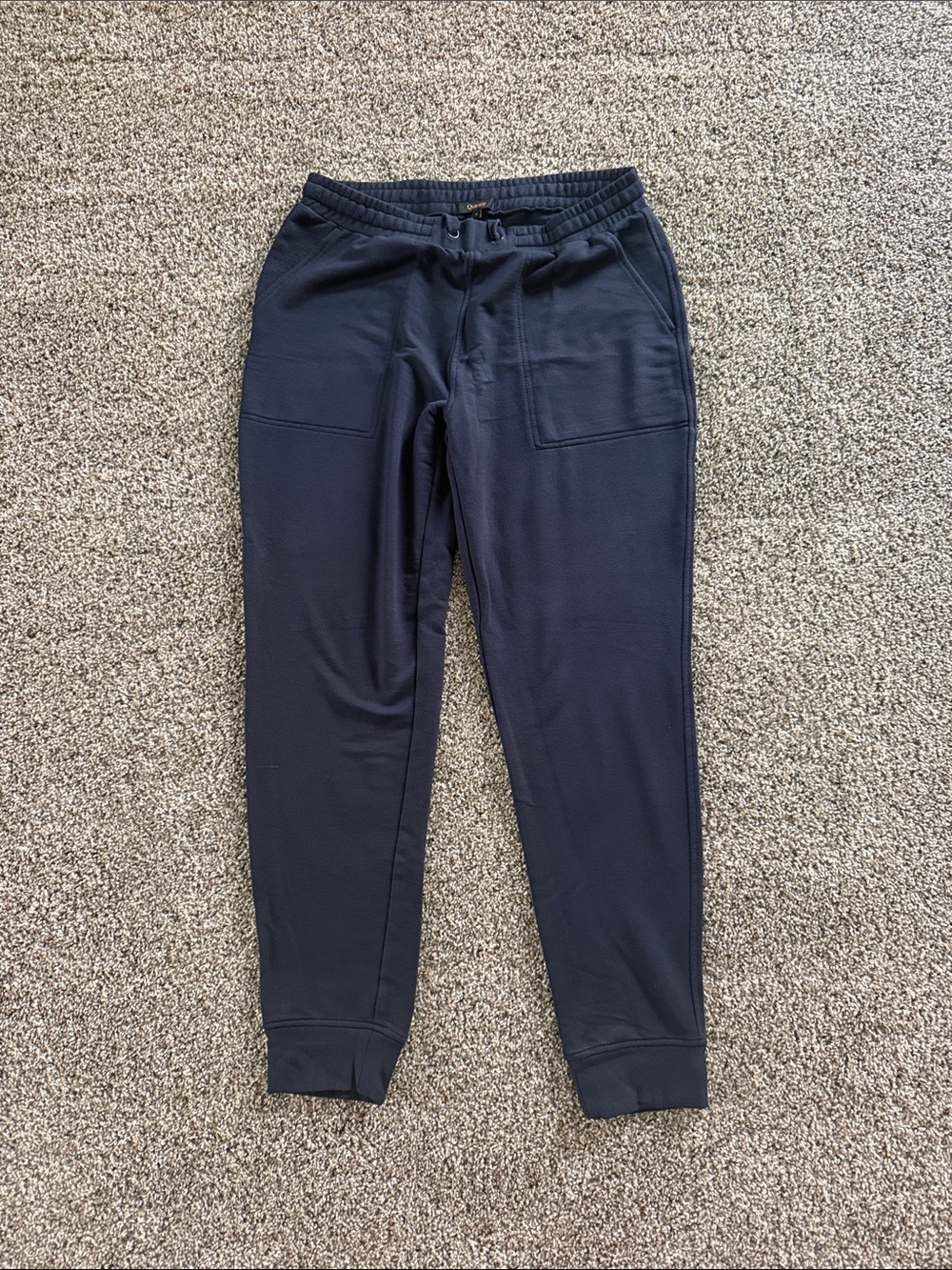 Quince Navy super Soft Fleece Jogger Sweatpants